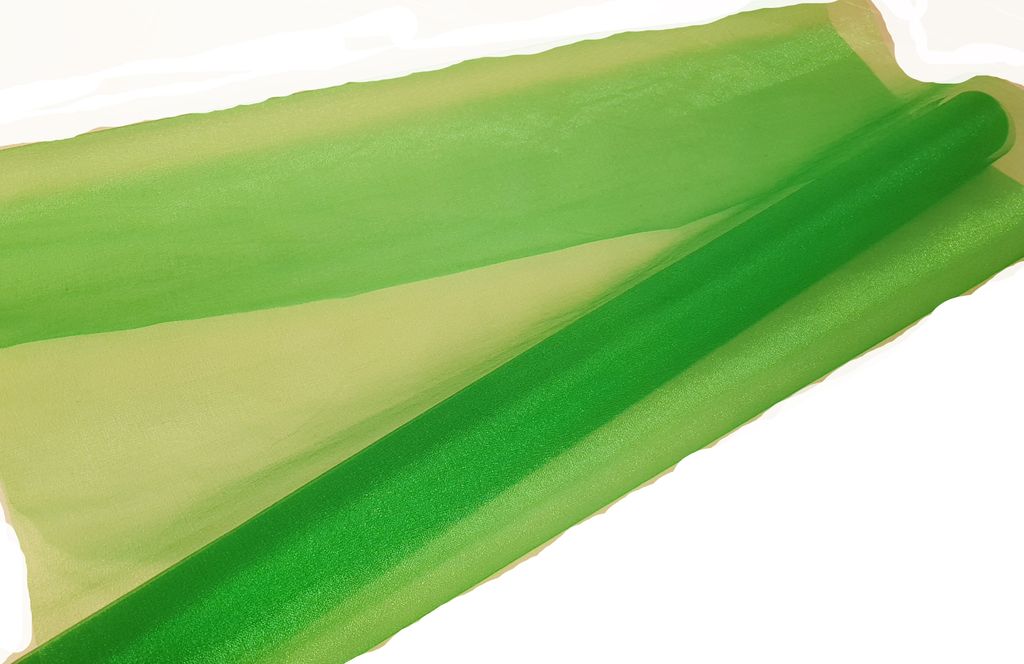 Snow Organza 70 cm x 10 m tannengrün - Dekostoff Organzastoff