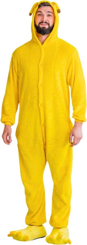 Pokemon Pikachu Kinder Onesie - Gelber Fleece Overall Mit 3D Ohren Kostüm