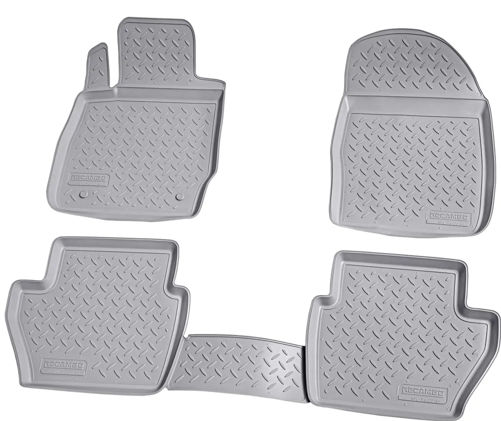 FROGUM ProLine 3D Set Esclusivo di tappetini auto per Volkswagen Transporter T5 2003-2015, per Volkswagen Transporter T6 2015-2019 | Materiale TPE durevole | Bordini più alti