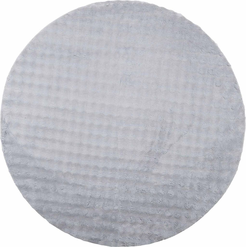 vidaXL Bereichsteppiche Rund SIROLO Grau Ø 200 CM Polyester