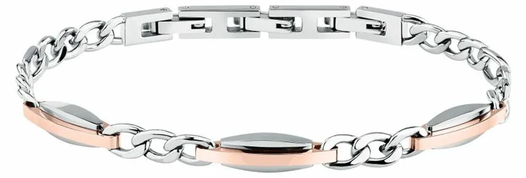 Bracelet homme bicolore anti-ternissement en acier T-Steel haute qualité