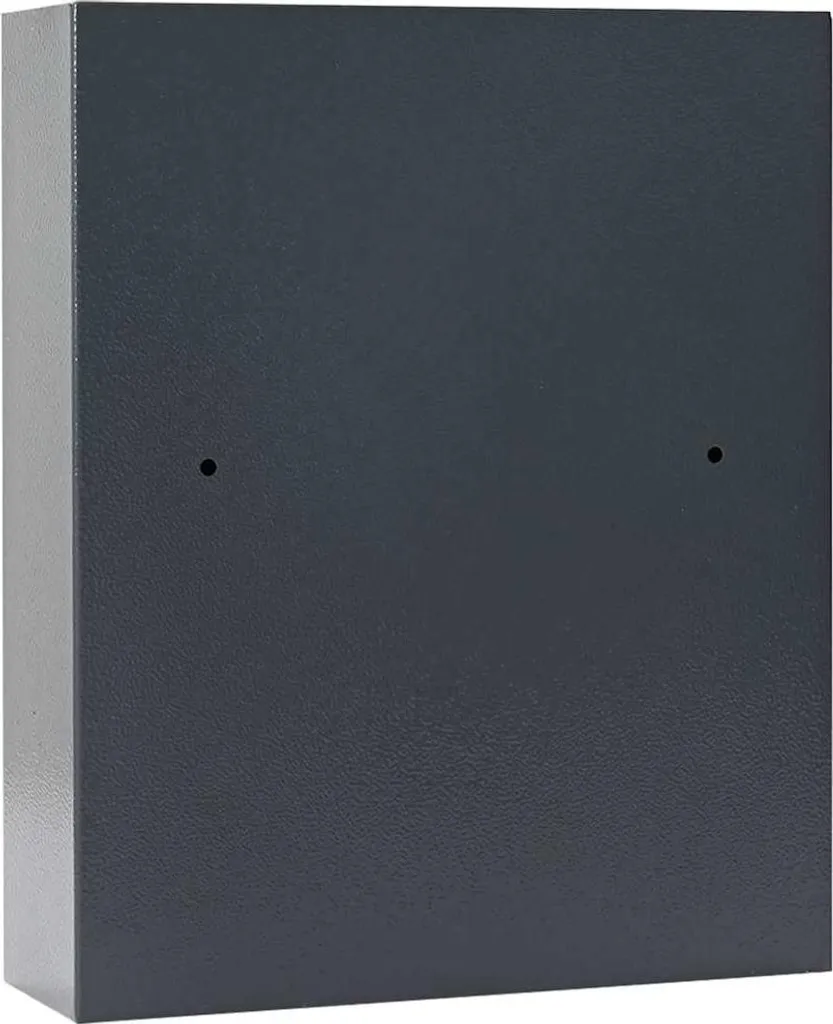 Coffre-fort électronique en acier gris compact pour documents