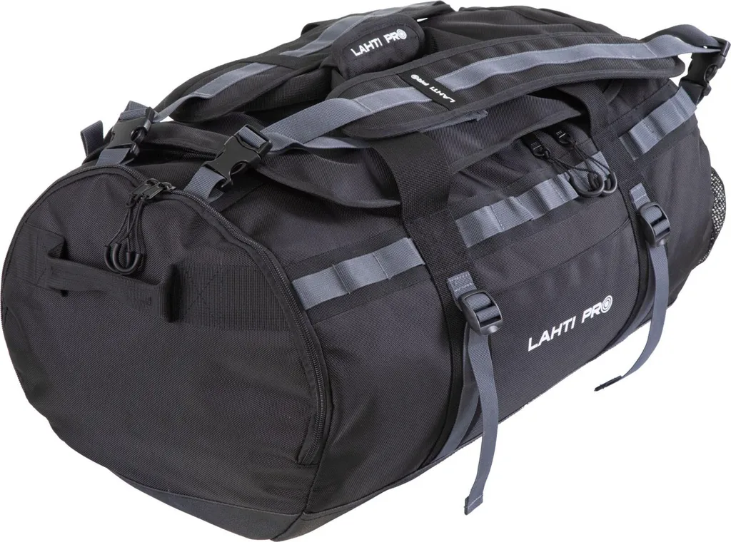 Sac à Vêtements 52L Lahti Noir en Tissu Oxford - Ultra Résistant et Léger
