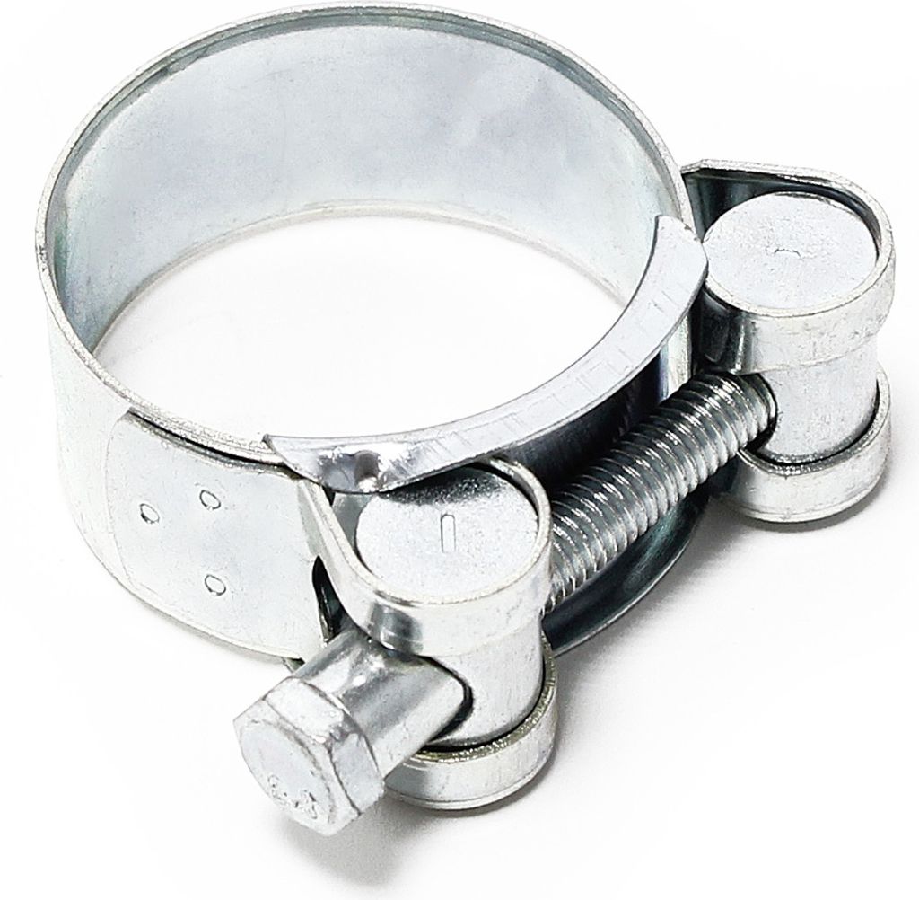 Wiltec Gelenkbolzenschelle W1 Bandbreite 22mm Spannbereich 44-47mm Edelstahl verzinkt Spannbackenschelle Schlauchschelle