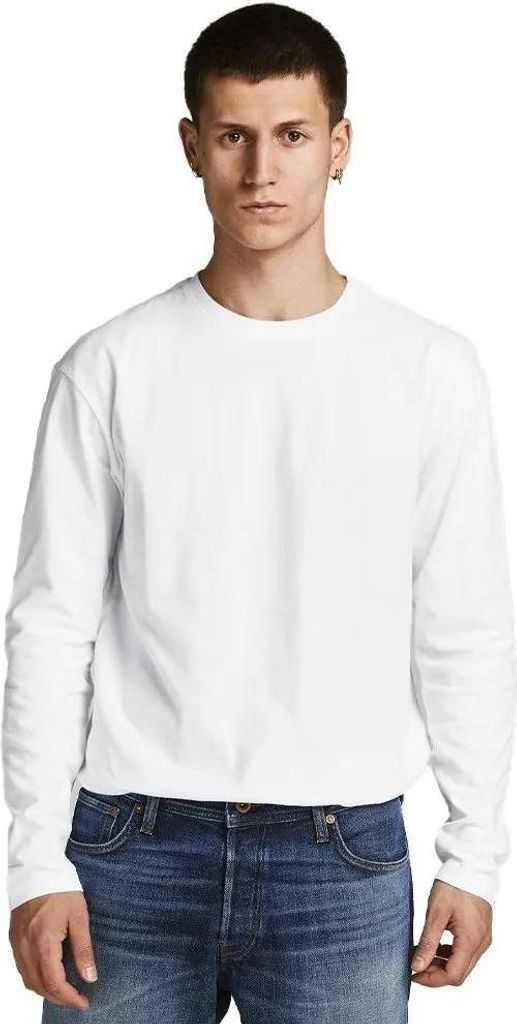 Jack & Jones Noa Langarm-t-shirt Weiß XS Herren Weiß XS