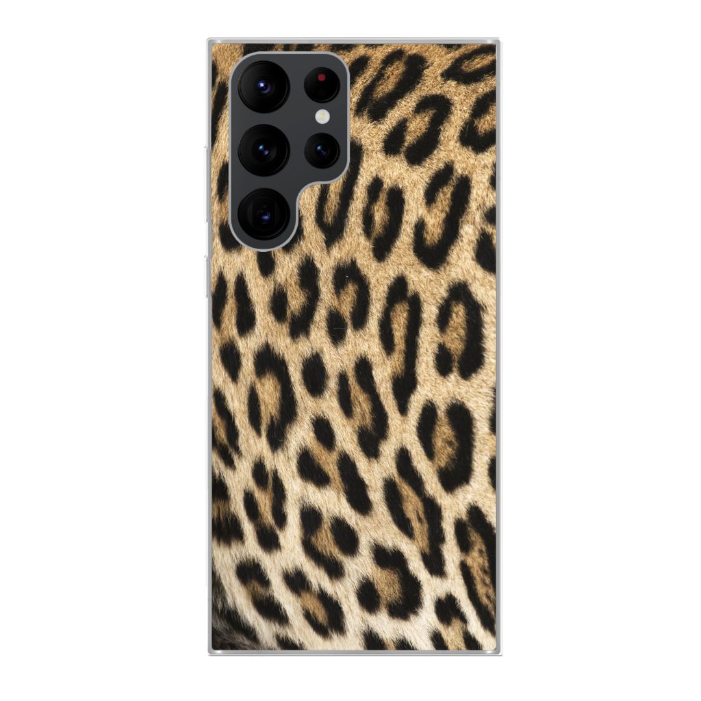 MuchoWow Handyhülle Schutzhülle Hülle für Samsung Galaxy S22 Ultra Panther-Schacht Silikon Softcase Handy Hülle - Abbildung