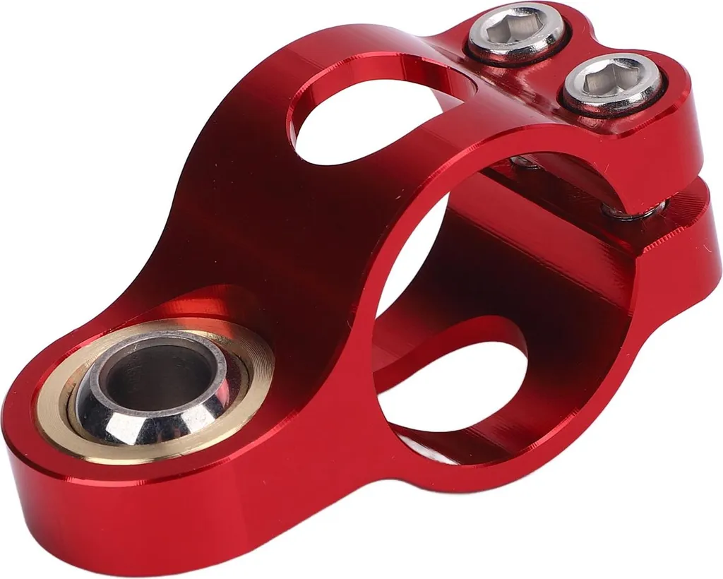 Staffa Supporto Forcella Moto Rossa - Morsetto CNC Anti-Vibrazione Leggero