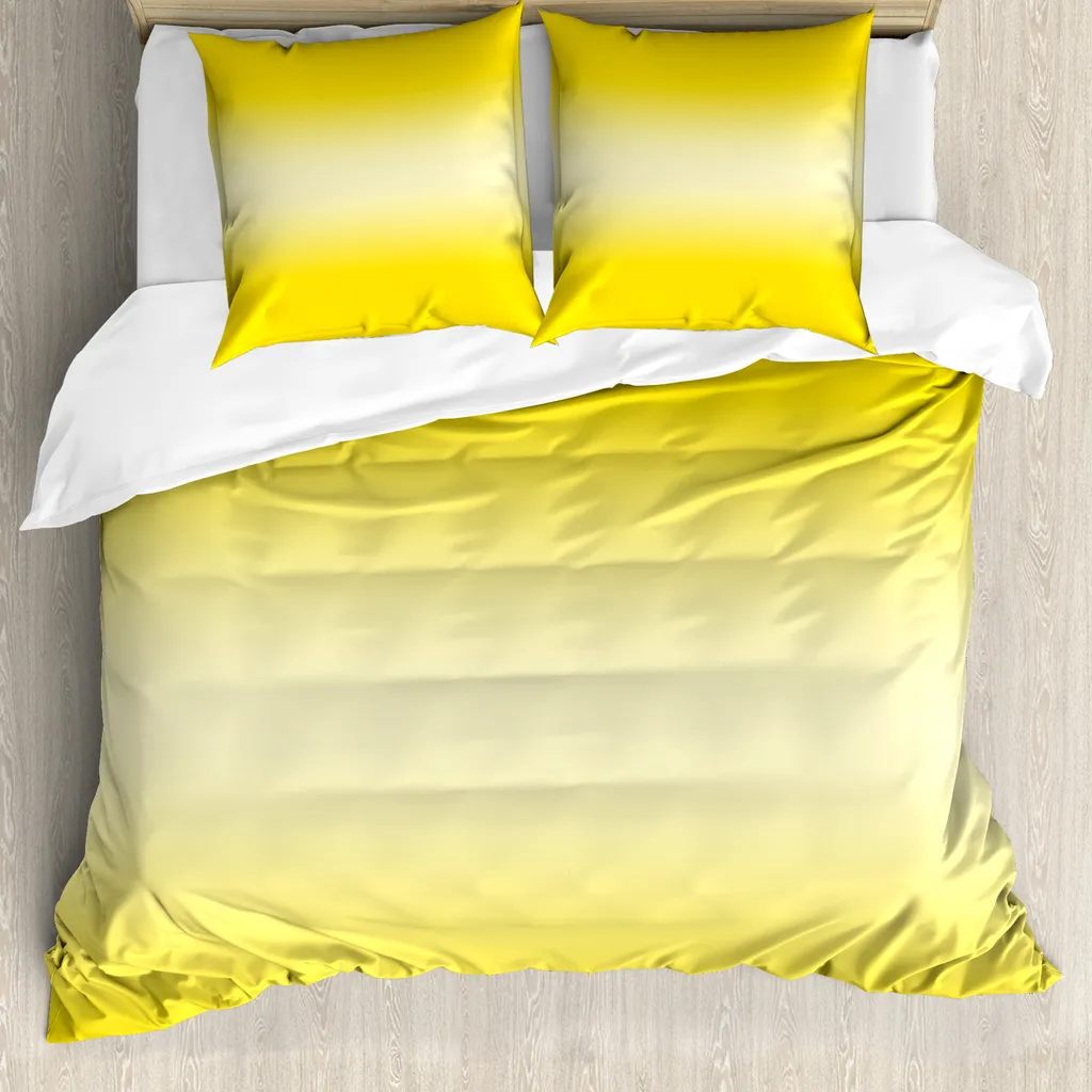OFFERTA Copripiumino ABAKUHAUS Giallo Spiaggia 155x220 Antiacaro
