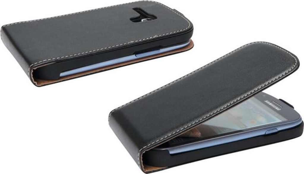 SPEZ - Schutztasche (Flip Case) - Basic - schwarz-Mini, i8190 Galaxy S3 - 20854