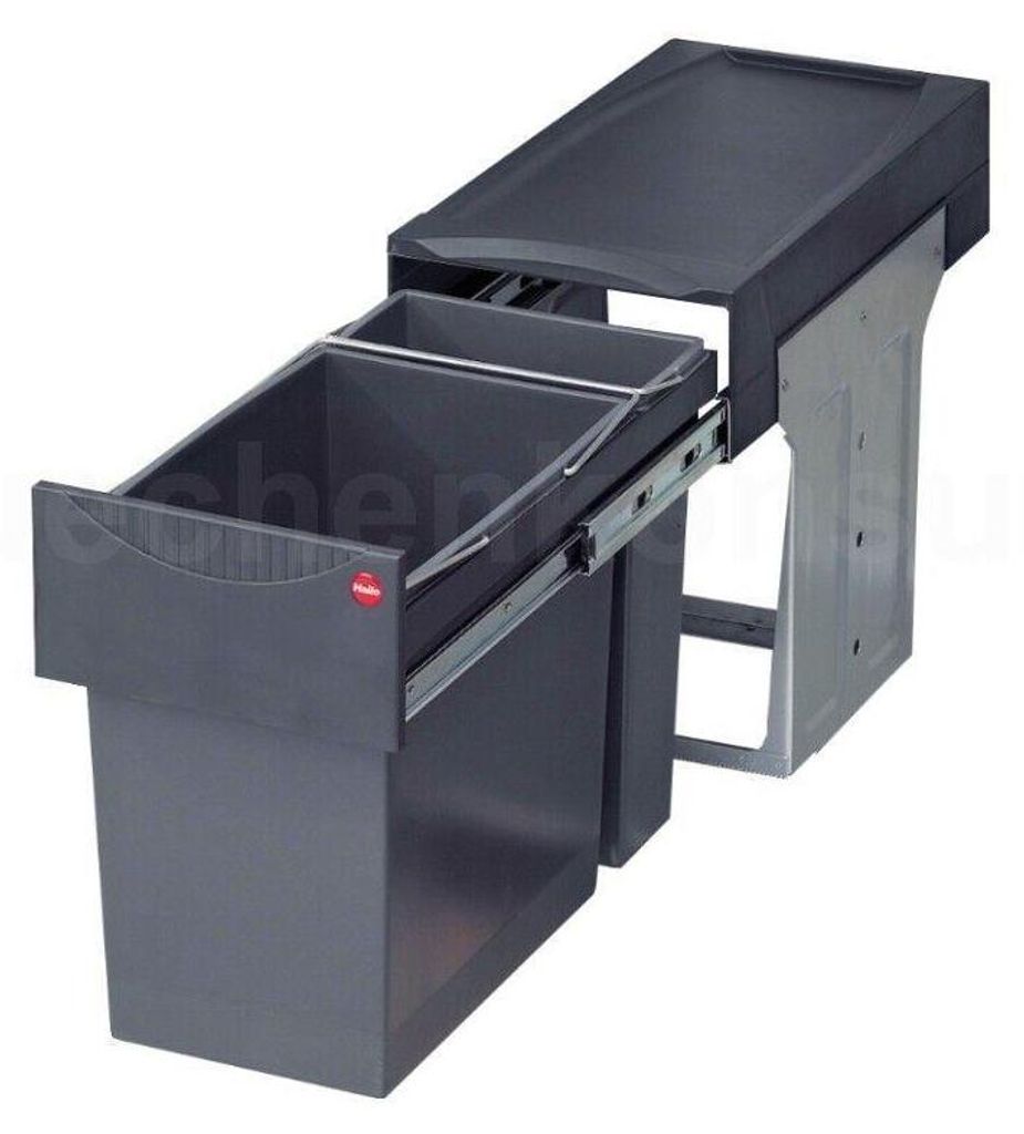 Cestino Hailo 3666111 TA Swing Tandem 24 + 7 litri Immagine del prodotto 