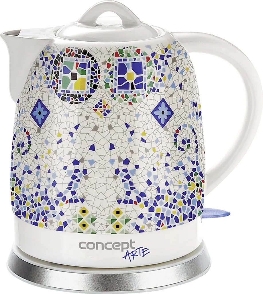 Théière électrique Concept RK0020 en céramique blanche, format 1,5L