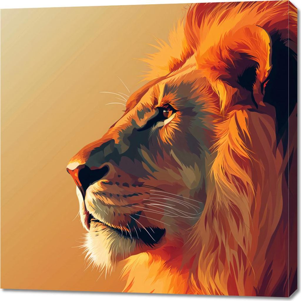Bild 90x90cm König