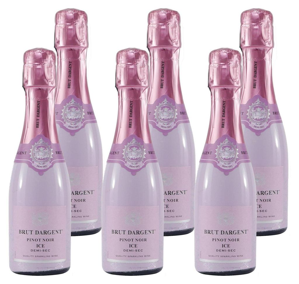 Brut Dargent Pinot Noir ICE Sekt -halbtrocken- (6 x 0,2L) Produktbild 