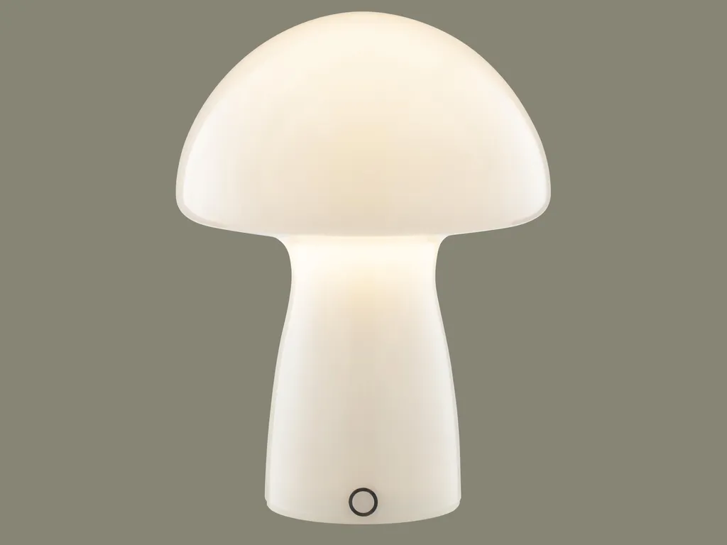 Brilliant G60250/05 Erik Lampe de table LED 16 cm en verre blanc chic
