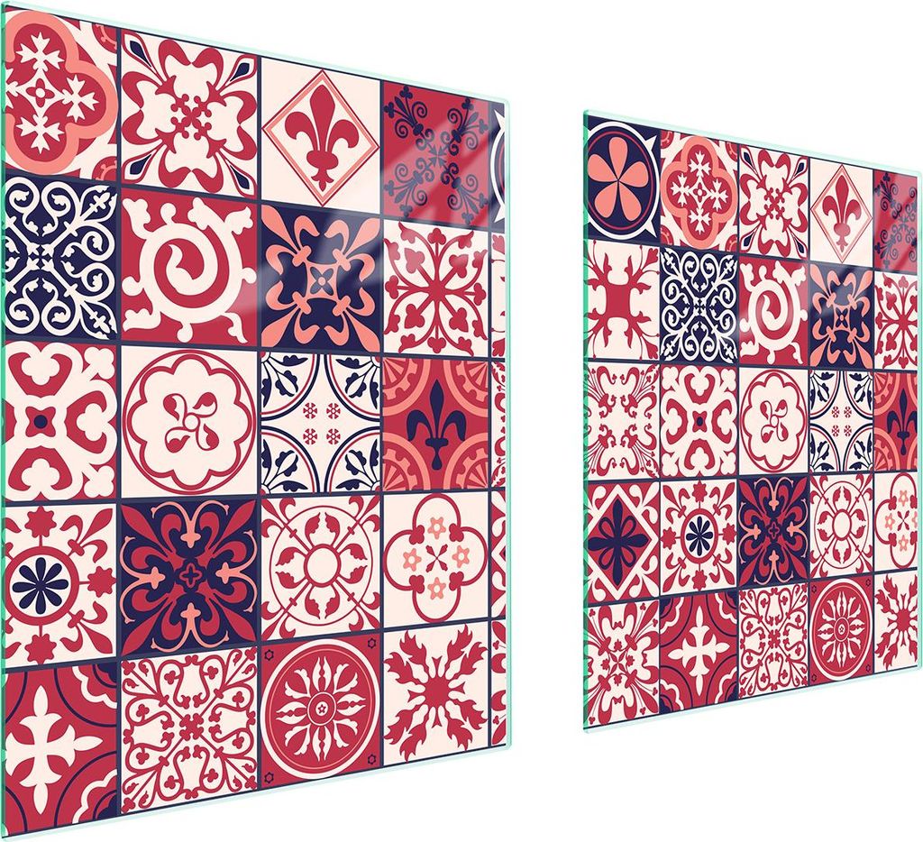 Glasschutzplatte Für Herd 85X52 Mosaik
