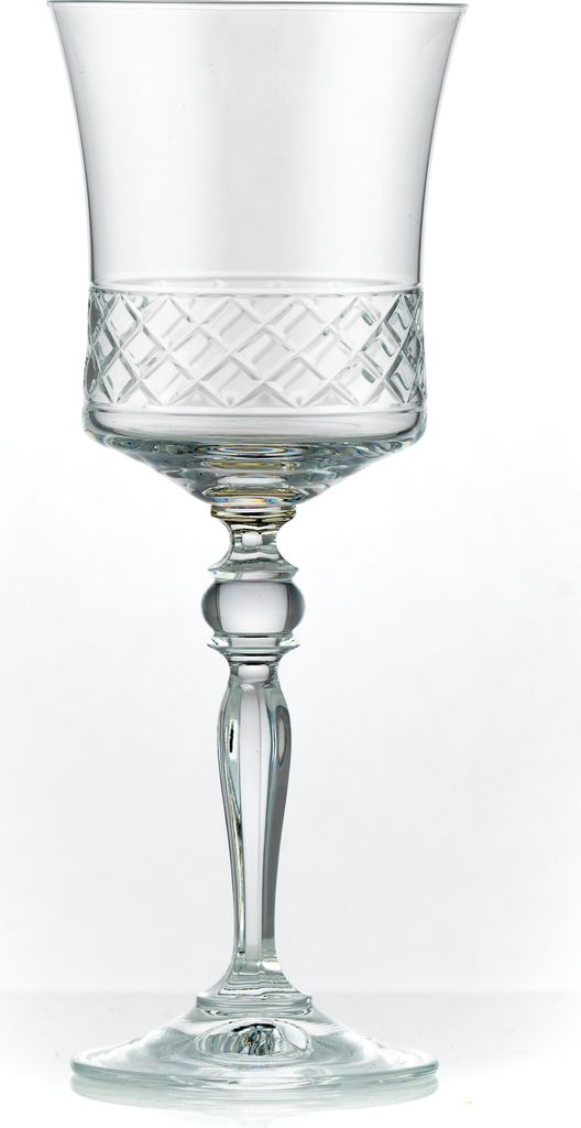 Weingläser Grace klar geschliffen 250 ml 6er Set Kristallglas Bohemia