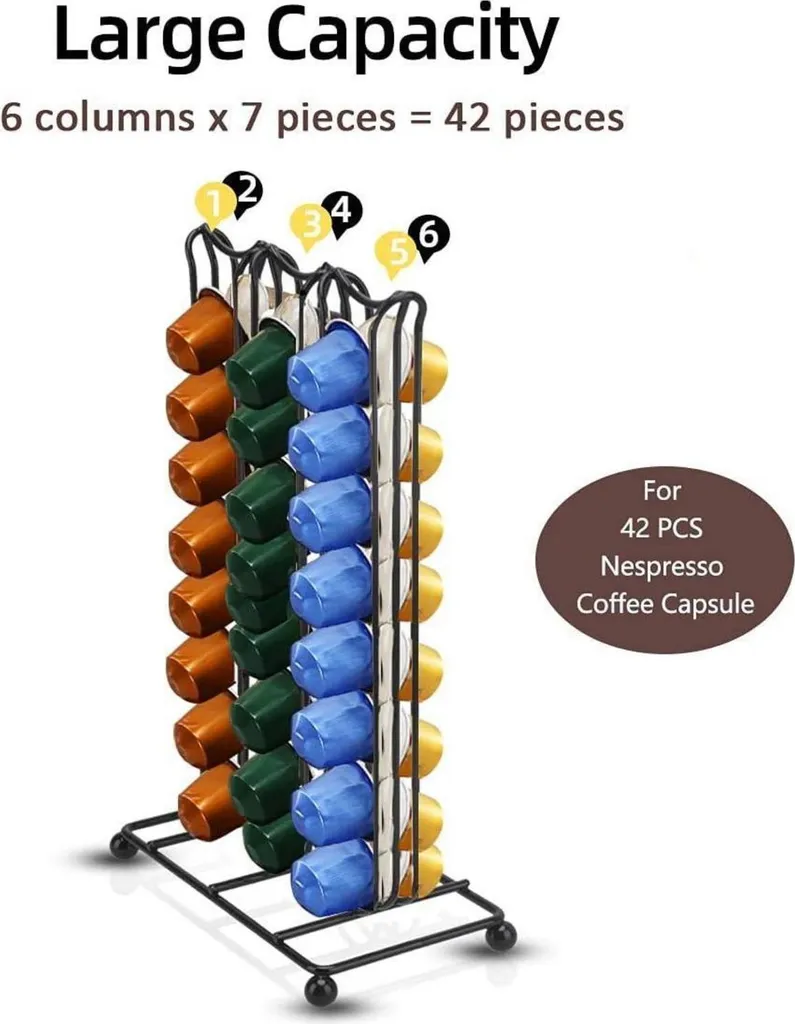 Range-Capsules Nespresso Original 42 Noir - Solution Gain de Place - 2