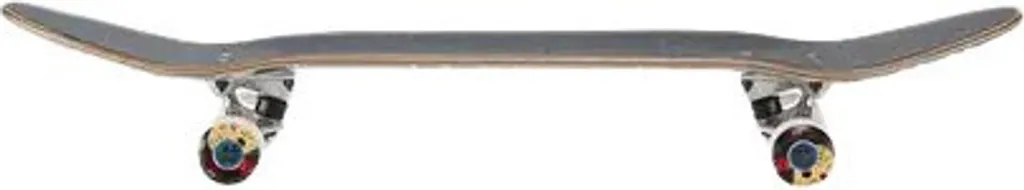 Skateboard complet robuse de taille 7.75 pouces noir et blanc
