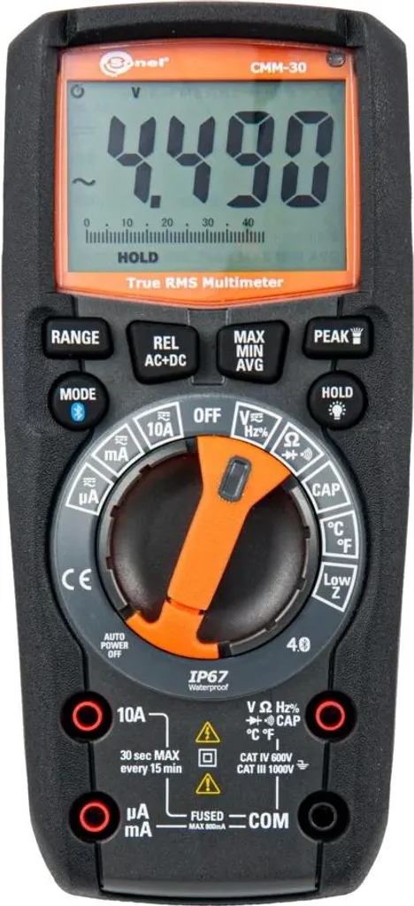 Multimètre numérique industriel CMM-30 IP67 certifié pour techniciens