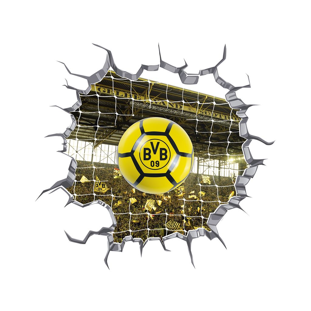 BVB 3D Auto Aufkleber Sticker  Borussia Dortmund  schwarz 