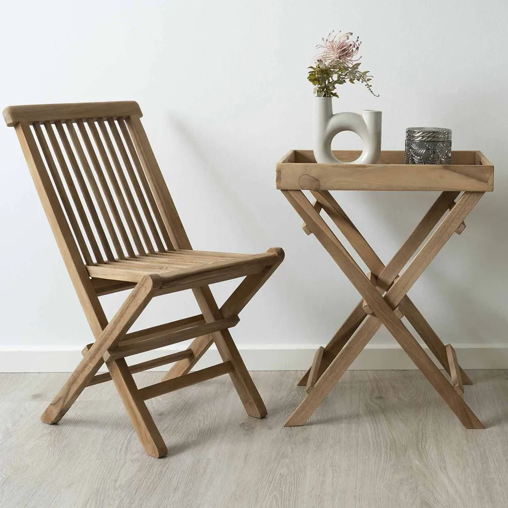 Plateau de Table pour Accoudoir de Canapé Ronda - Support Teck Stable - 6