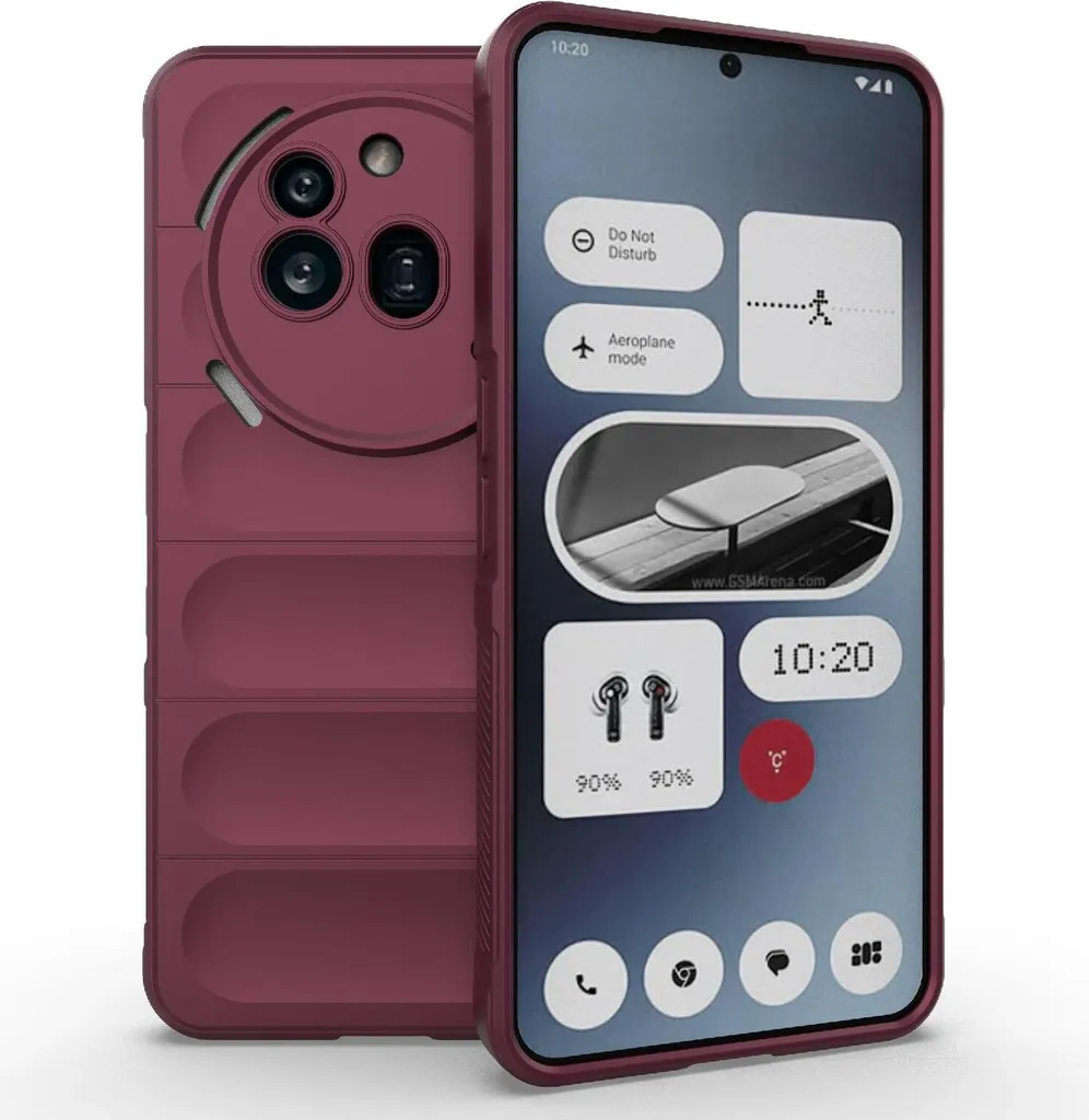 Cover Silicone Nothing Phone (3a) Pro Phonesta GripShell Bordeaux