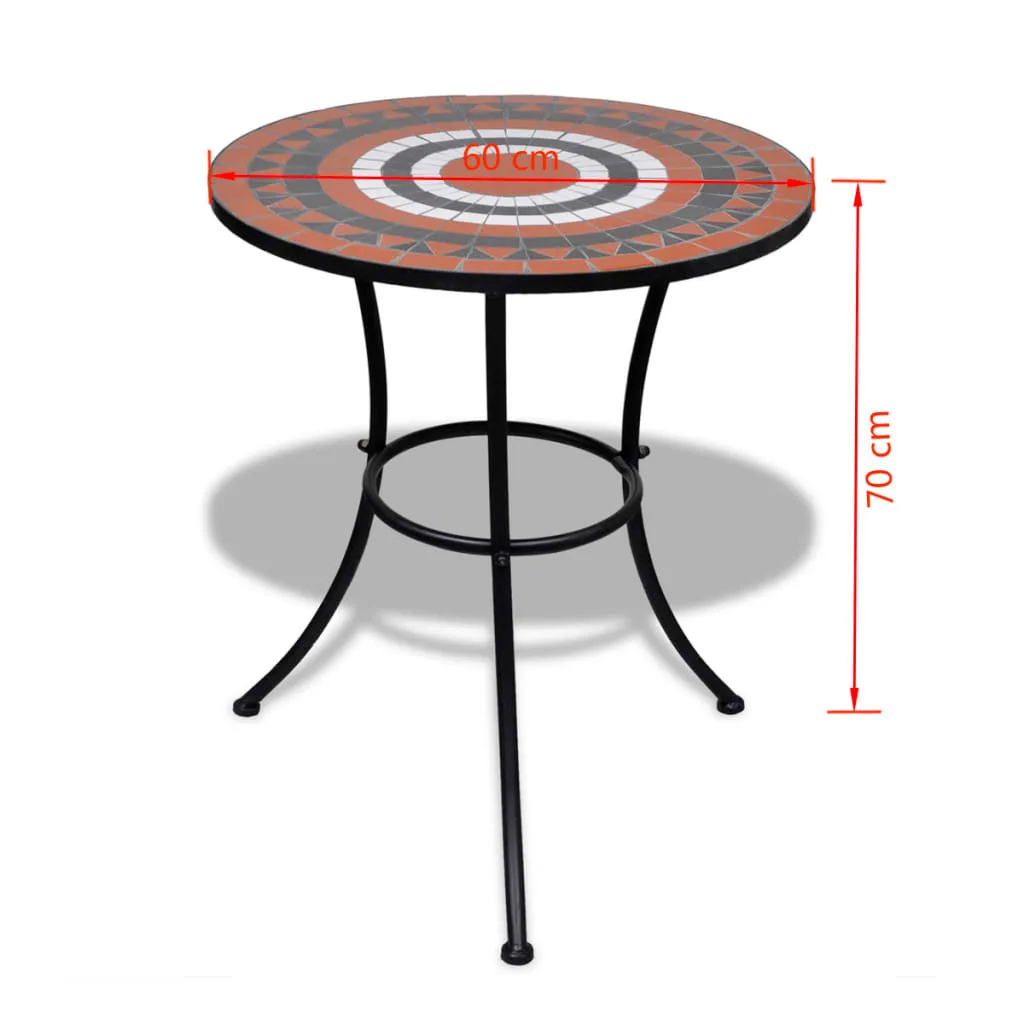 Offerta Tavolo Bistro Mosaico 60 cm - Spedizione Rapida Arredo Giardino - 5