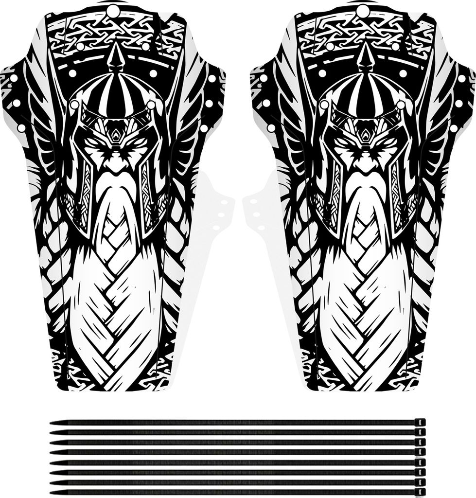 Bike Fender Mountain Road Bike Mud Guard Vordere und hintere Mudguard Radregenplatte mit 8 Befestigungsgurten Fahrradzubeh?r