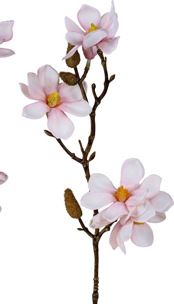 künstlicher Magnolienzweig weiß rosa H. 38cm Formano Kunstblumen