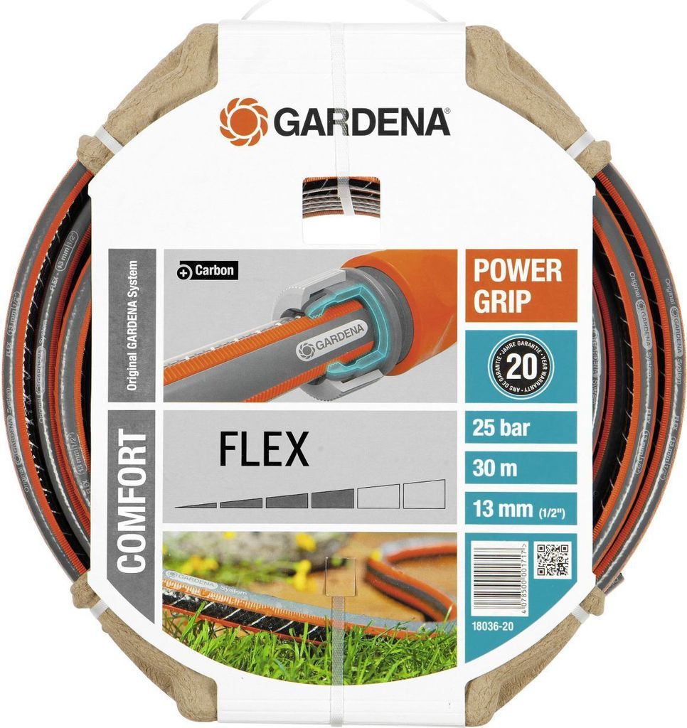 Comfort FLEX Schlauch 13mm (1/2") (schwarz/orange, 30 Produktbild 