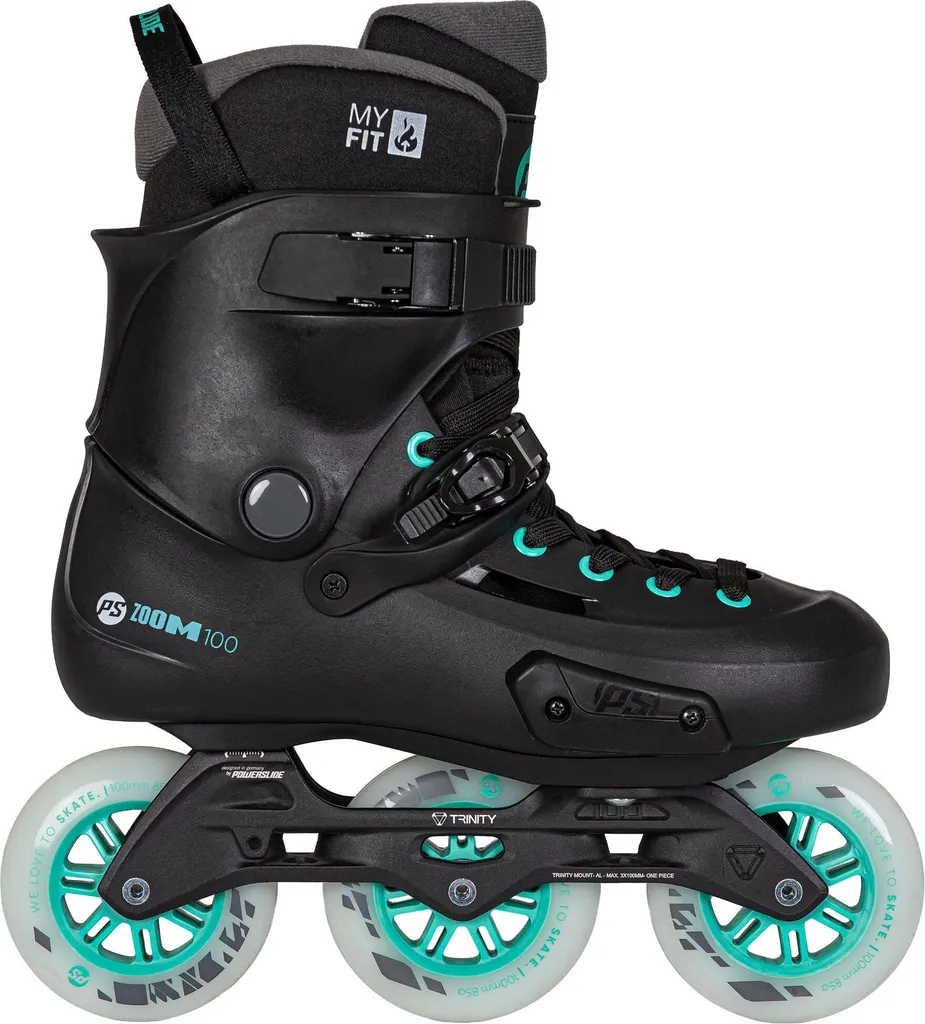 Roller Powerslide Zoom Pro 100 Noir EU 46-47 pour Freeskate Urbain