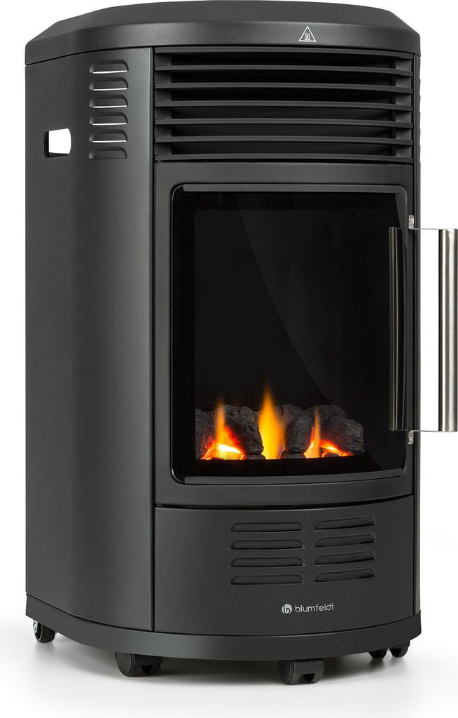 Andora Deluxe Gasheizofen Gasheizer Feuerschein bis 3,4kW Produktbild 1