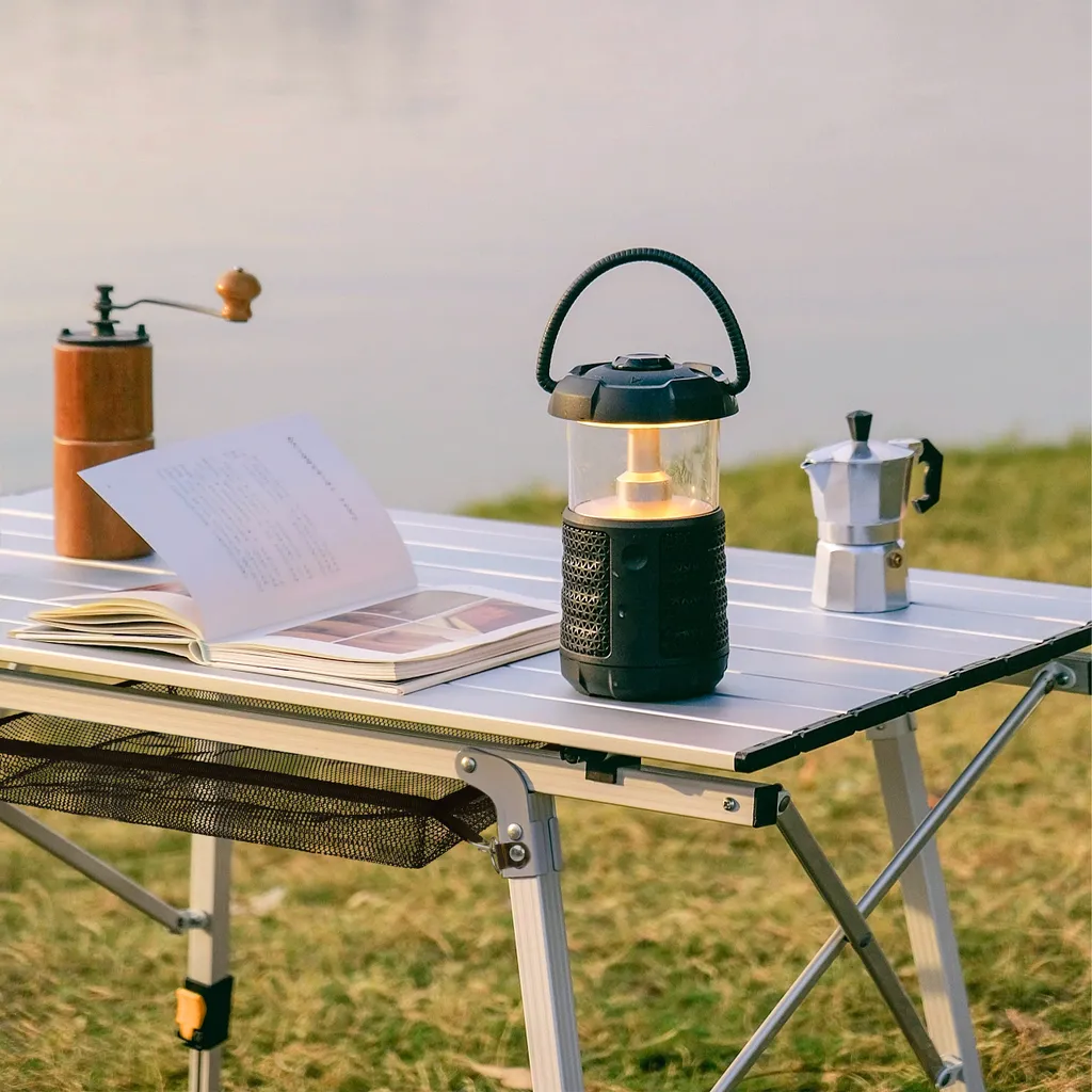 Table pliante de camping stable et compacte avec hauteur réglable - 25