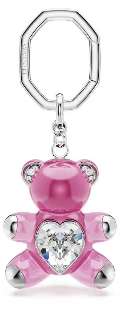 Porte-clés Ourson Teddy Swarovski 5735365 - Finition Rhodiée Brillante