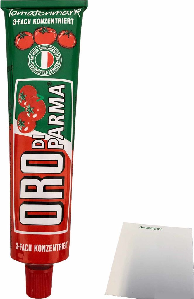Oro di Parma Tomatenmark 3-fach Konzentriert (200g Tube) + usy Block