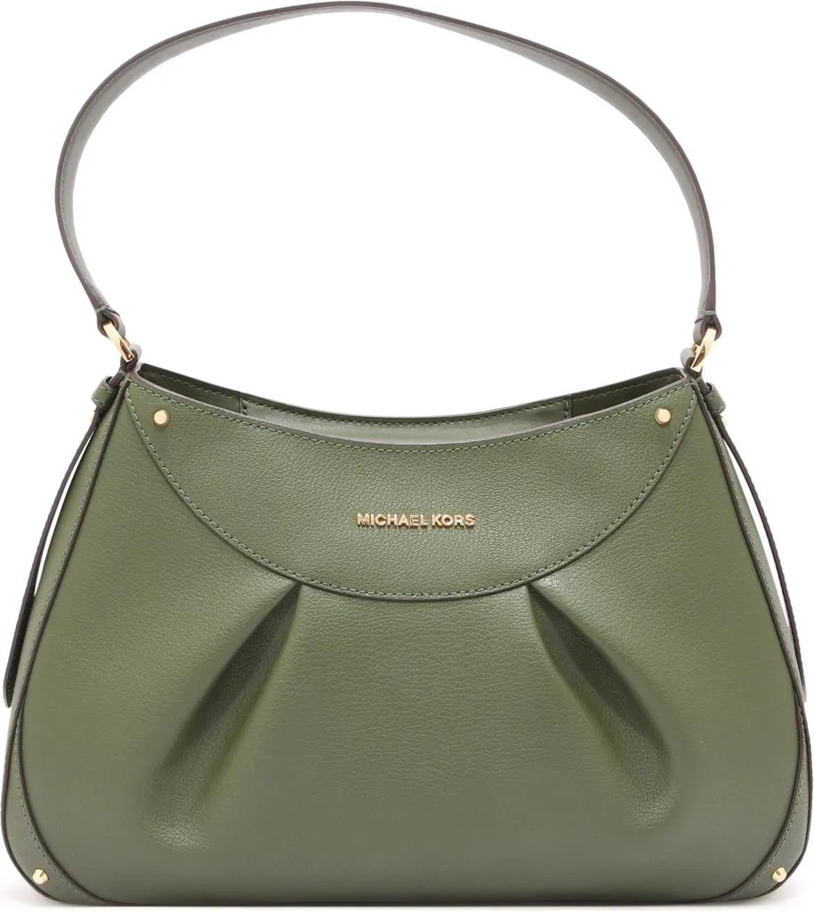 Sac bandoulière Michael Kors Enzo Medium 5048Au en cuir noir chic