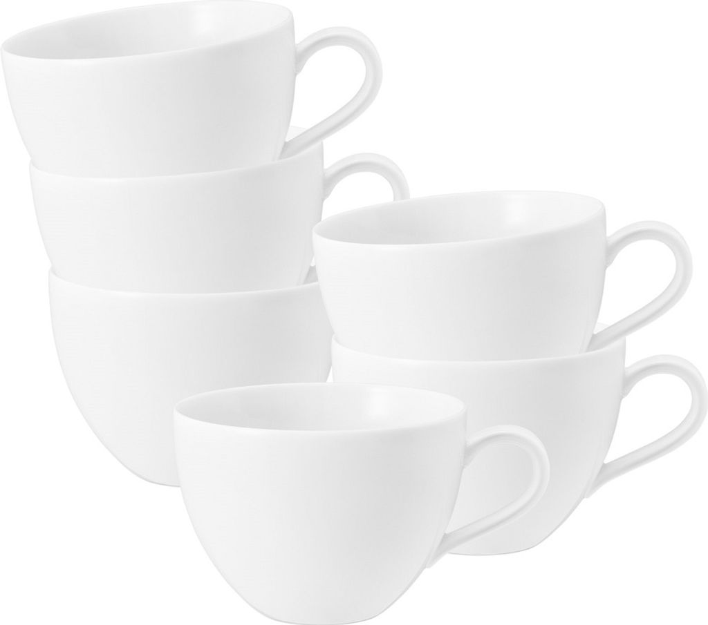 Seltmann Weiden Beat weiß Milchkaffeeobertasse 6er Set