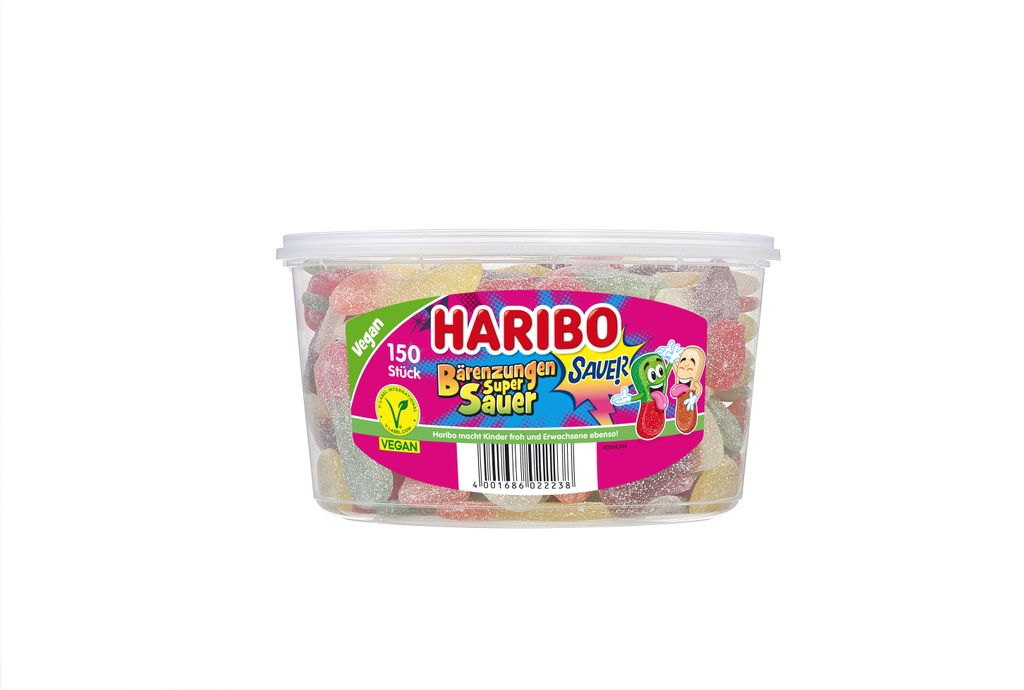 Haribo Kyselé medvědí jazýčky 150 kusů ovocných žvýkaček v Obrázek produktu 