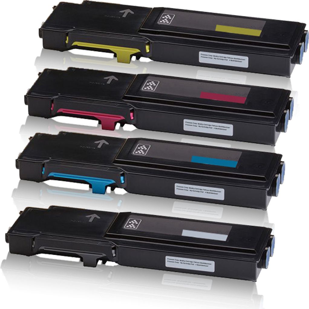 4x XXL Tonerkartuschen für Dell C3760 C3760 dn C3760 n C3765 dnf C-3760 C3760-n C3760-n C3760-dn C3765-dnf Black Cyan Magenta Yellow - 4CHT7 F8N91...