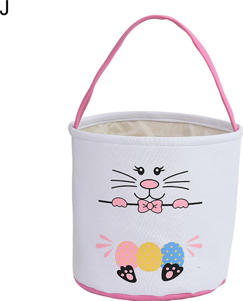 2022 Ostermultipurpose -Speicherkorb hinzufügen Atmosphären Stoff Hasen Einhorn Geschenke für Festival-J