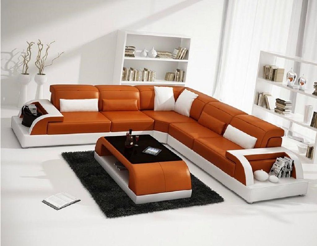 Wohnzimmer Set Ecksofa L-Form + Couchtisch Design Polster JVmoebel