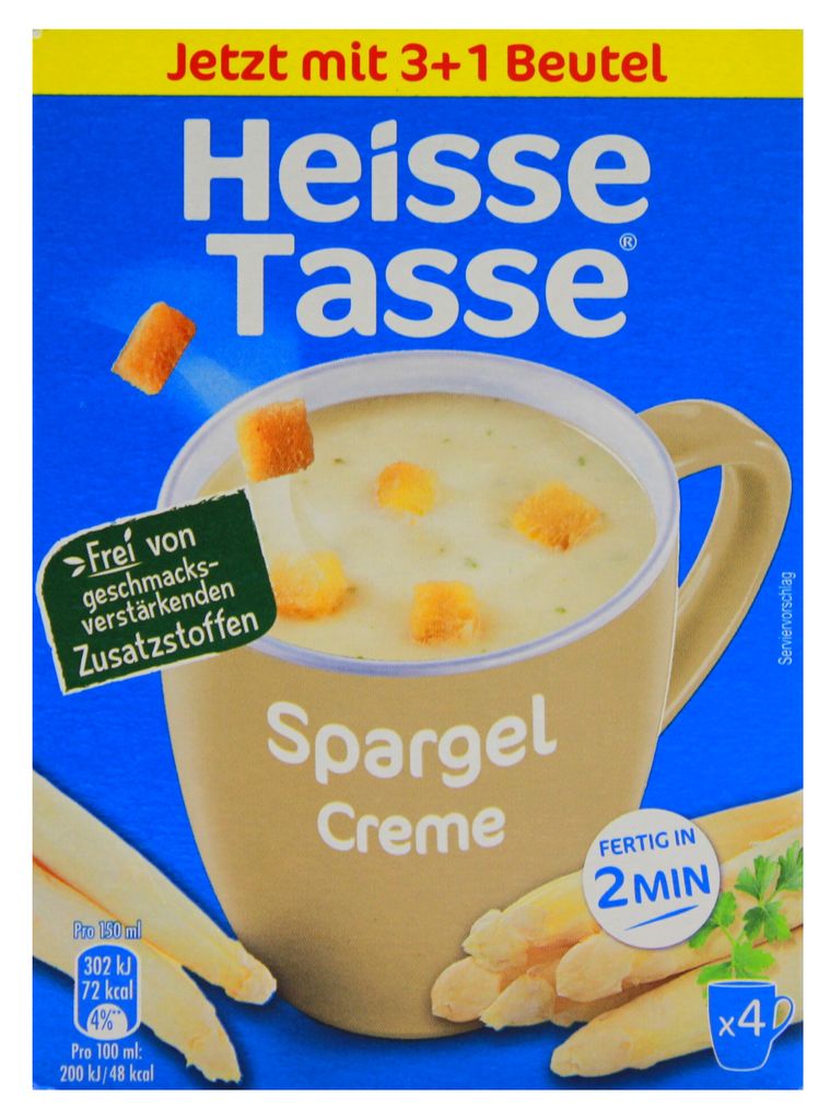 Heisse Tasse Spargel Creme, 9er Pack (9 x 60g)