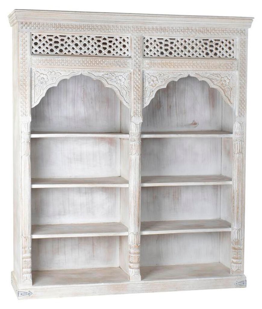 Regal Home ESPRIT Weiß Mango-Holz Holz MDF 180 x 40 x 200 cm