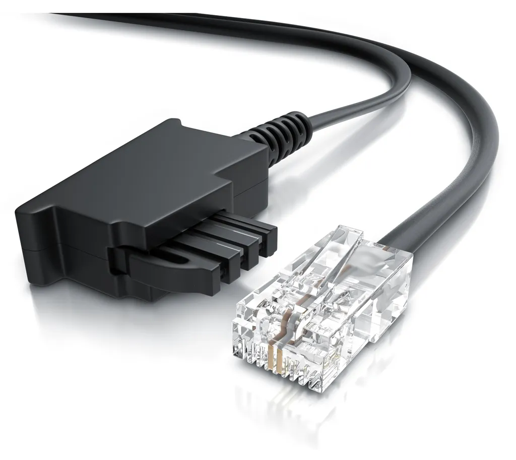Cavo Router 10m Nero CSL - Connettore TAE-F a RJ45 per Internet