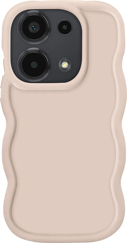 Avizar, Custodia per Xiaomi Note 13 Pro/Poco M6 Pro in silicone antiurto, giallo grigio