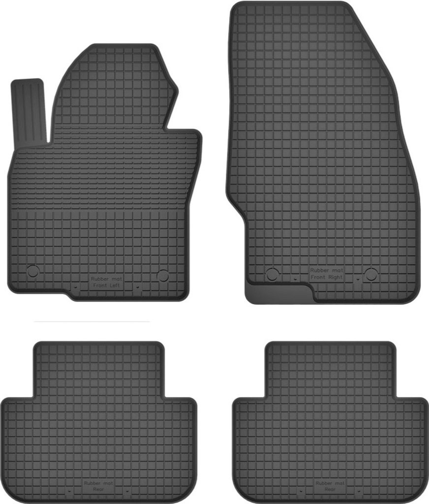 Gummimatten 4er-Set, universal für: Alfa Romeo Stelvio Q4 (4WD) 4x4 SUV (2017-)