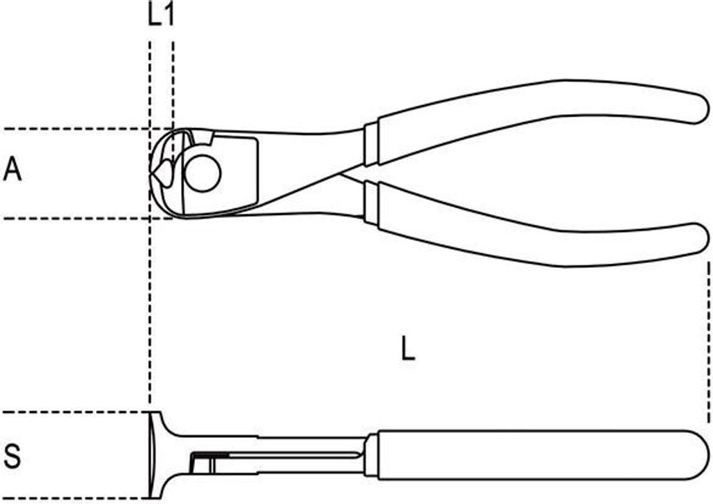 Beta Vornschneider Griff aus Bimaterial 1088BM, Größe:160 mm