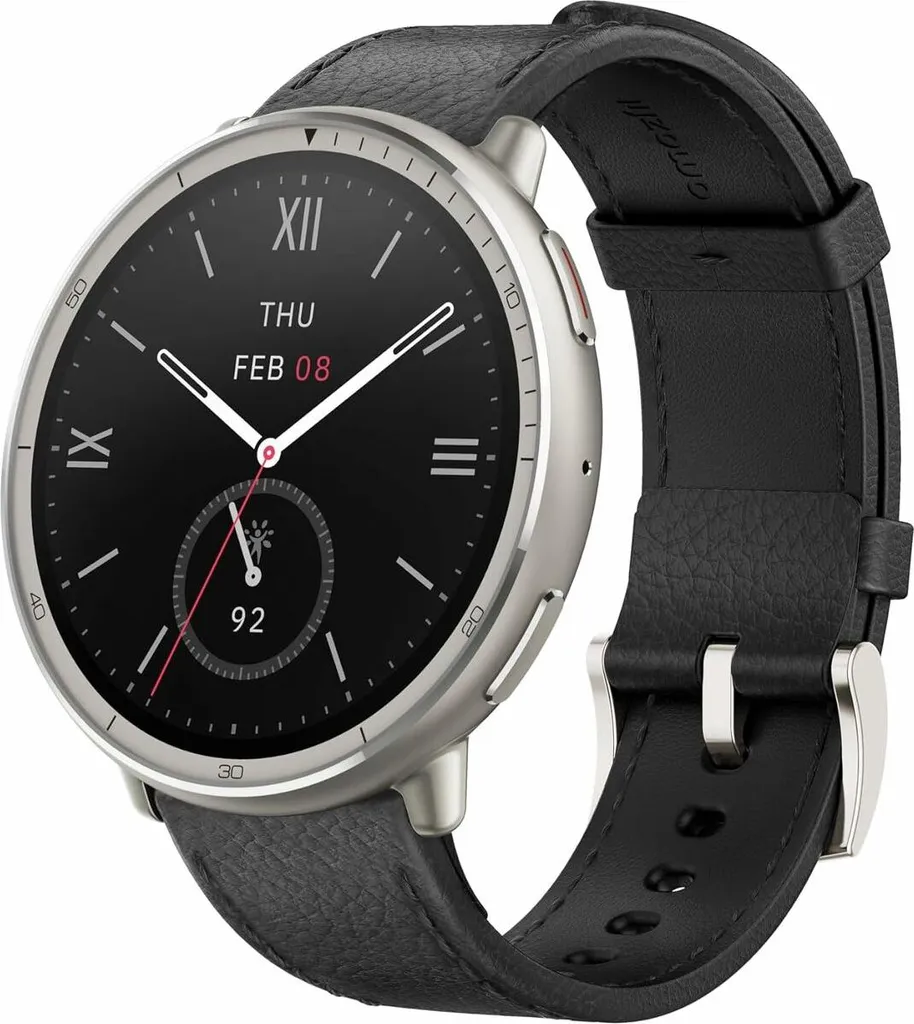 Montre intelligente Amazfit W2433EU1N Noir et Argenté - Smartwatch Sport