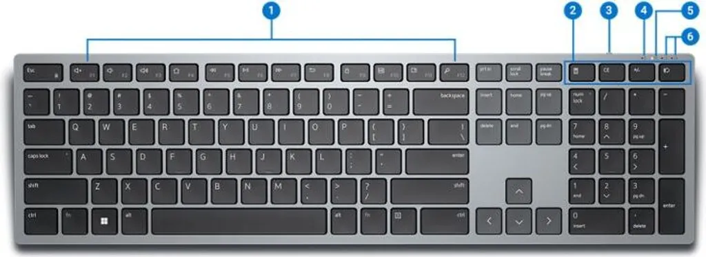 Clavier sans fil Dell KB700 : fini les câbles avec ce modèle QWERTZ