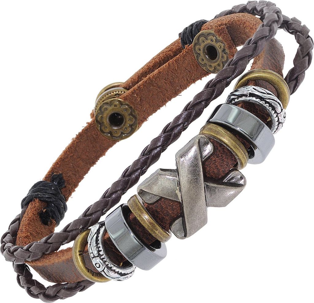 trendor 75808 Lederarmband Braun
